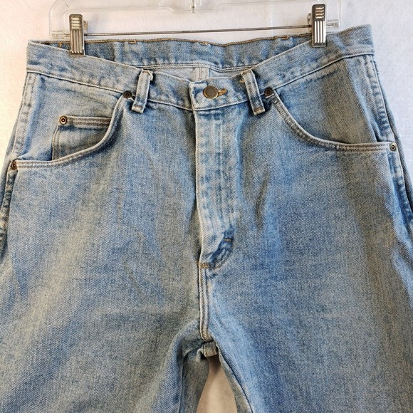 Wrangler Authentic Mens Regular Straight Blue Premium Jeans Size 38X33 - Picture 4 of 10